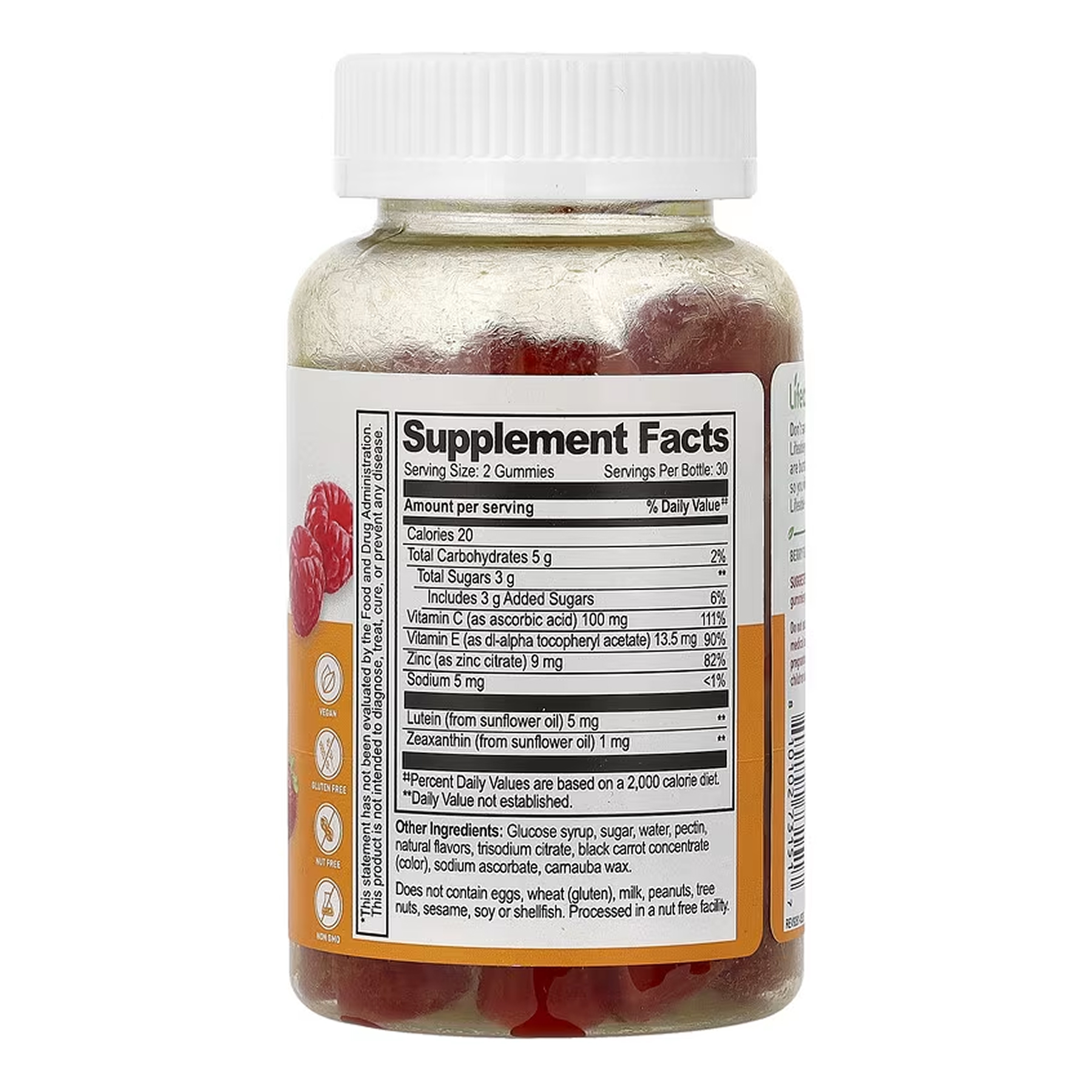 Lifeable Lutein and Zeaxanthin Adults - 60 gummies 2023-10-7280