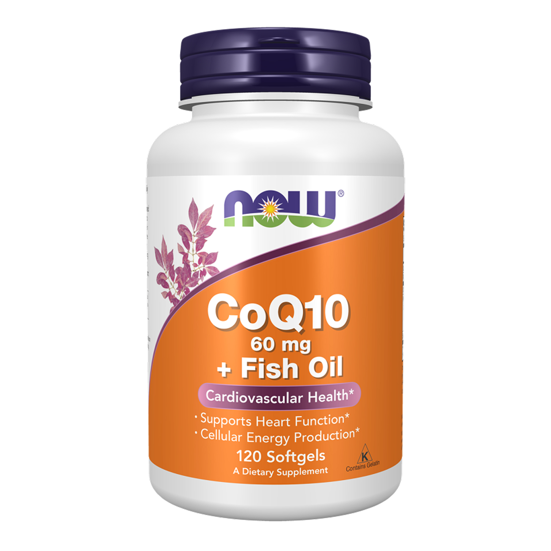 Now Foods CoQ10 60mg + Fish Oil - 120 sgels 2022-10-2623