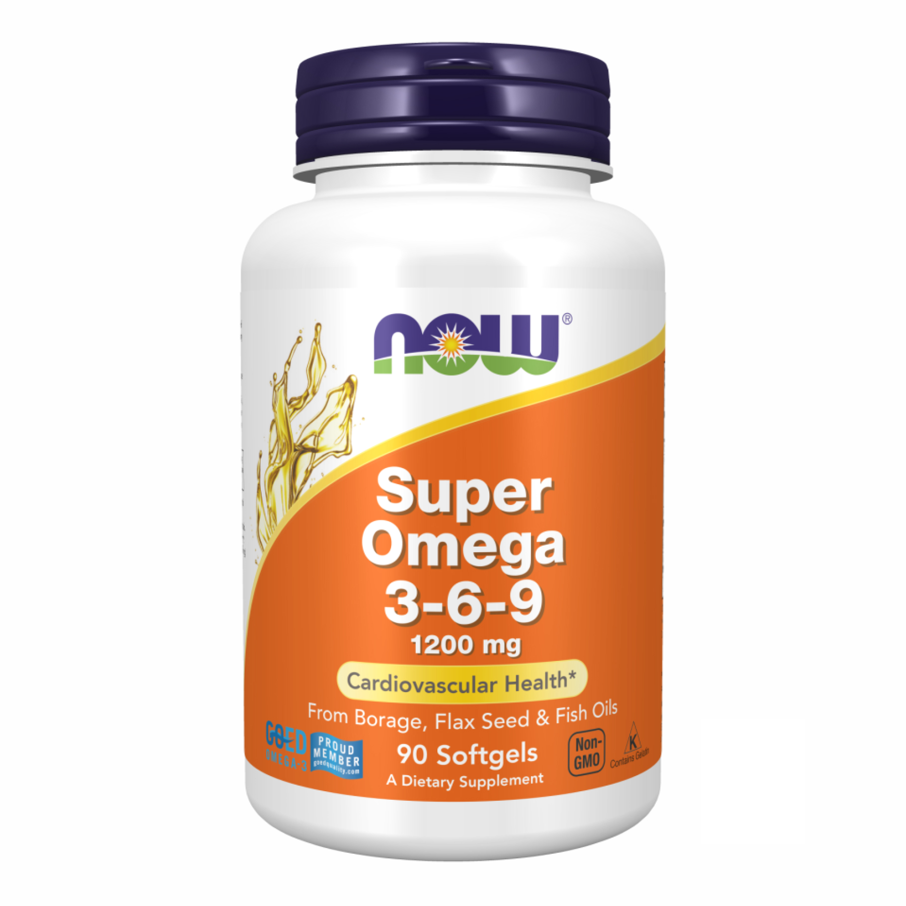 Now Foods Super Omega 3-6-9 1200 mg - 90 sgels 2022-10-0068