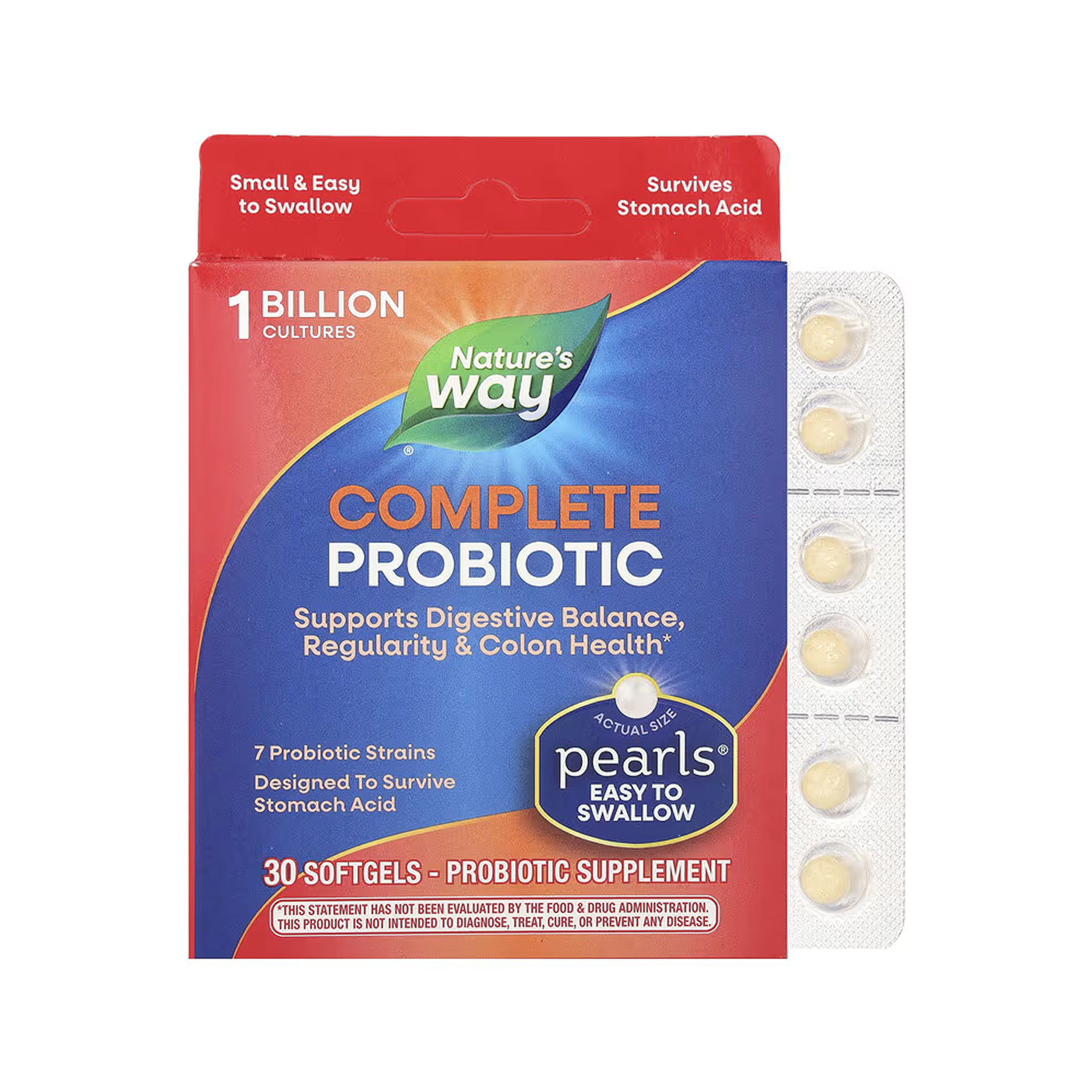 Nature's Way Pearls Complete Probiotic - 30 softgels 2023-10-6432