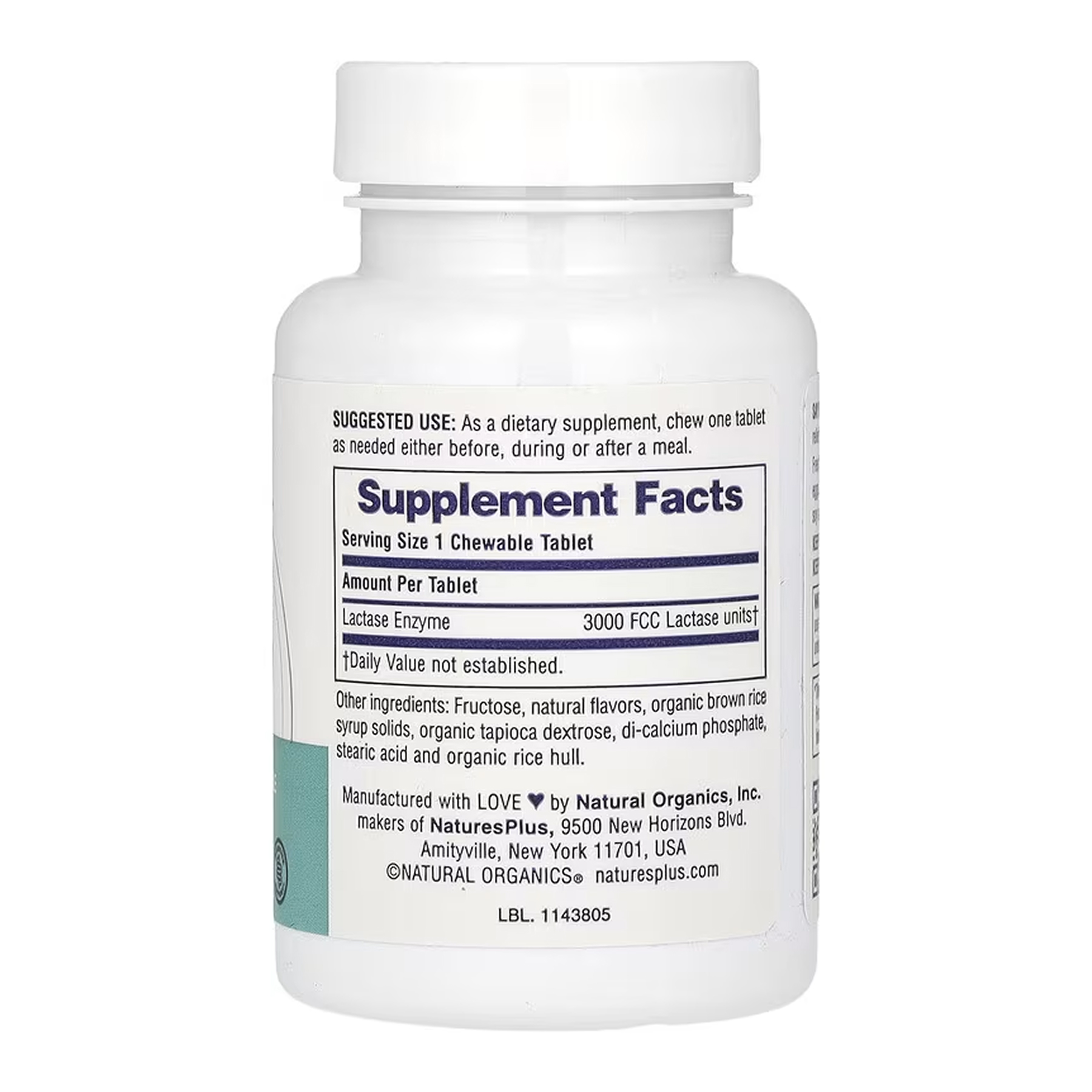 Nature's Plus Say Yes to Dairy - 60 tabs 2023-10-6841