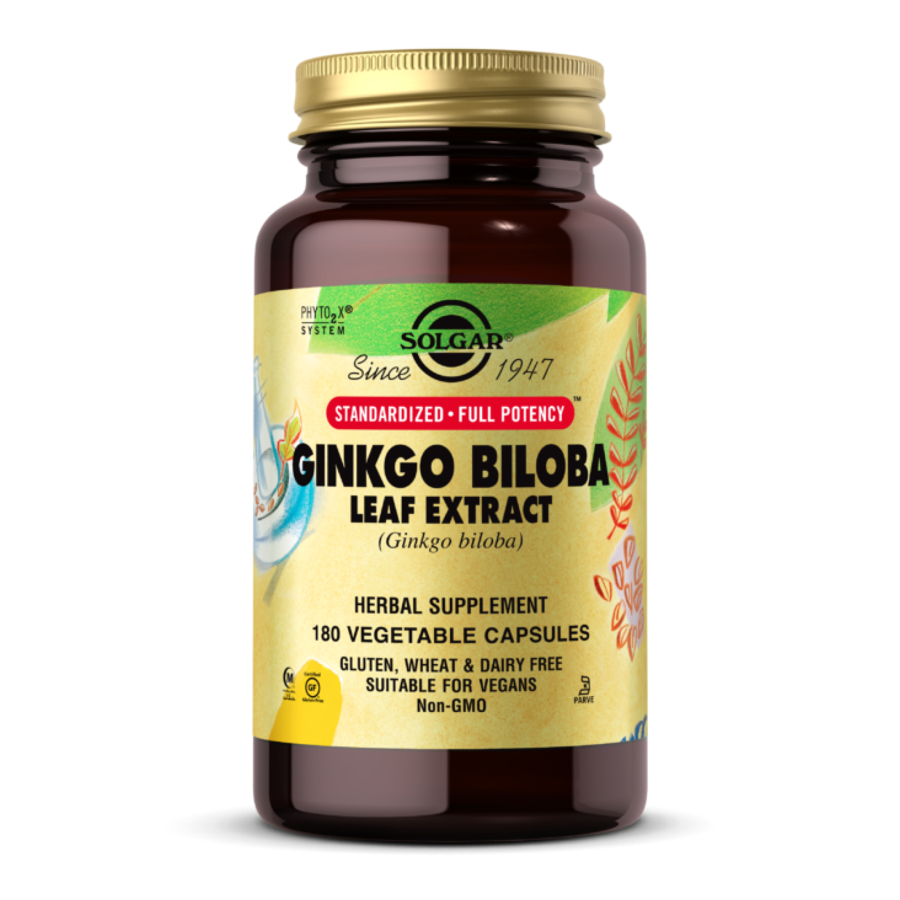Solgar SFP Ginkgo Biloba Leaf Extract - 180 vcaps 2023-10-4145