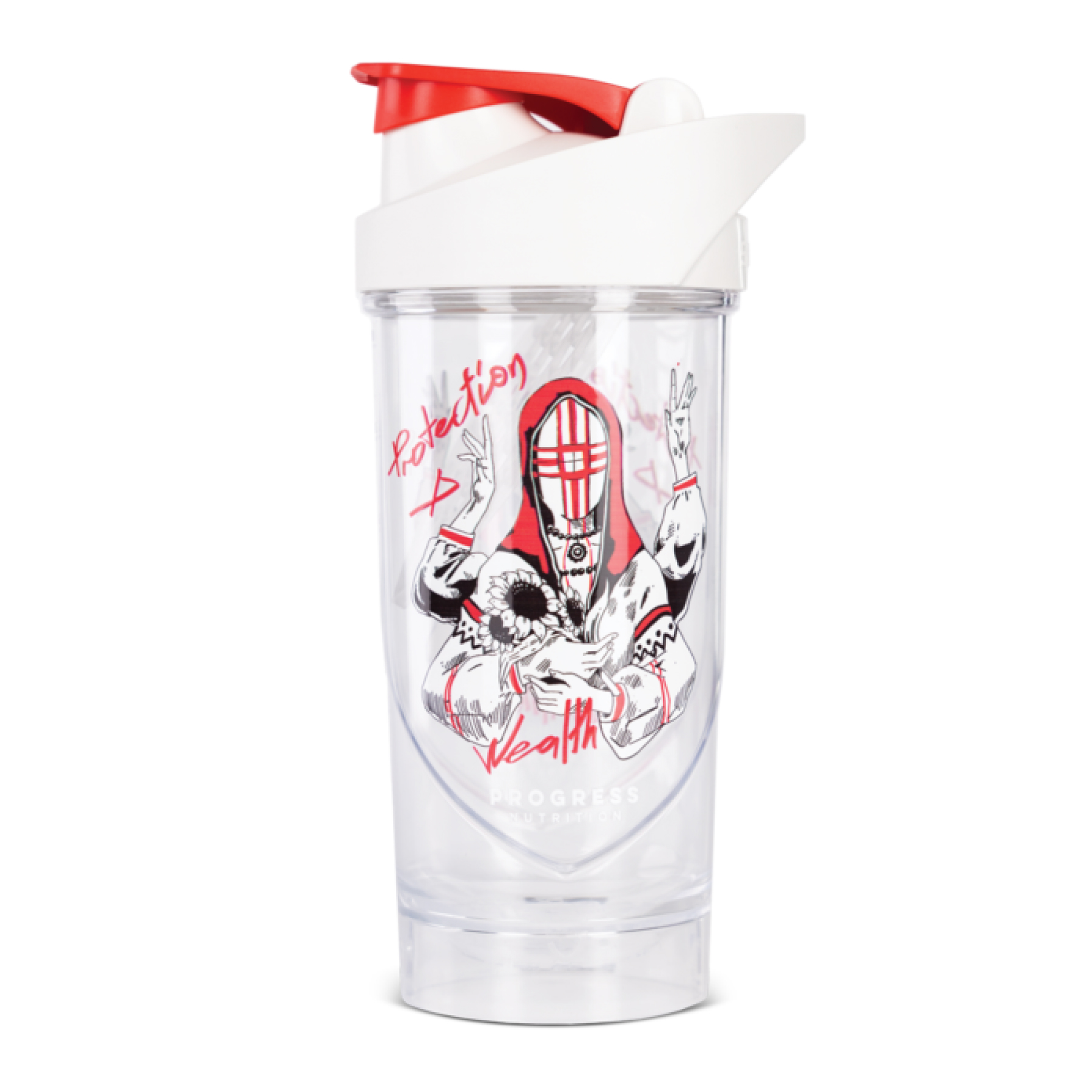 Progress Nutrition Shaker Protection and Wealth - 700ml White 2022-10-2938