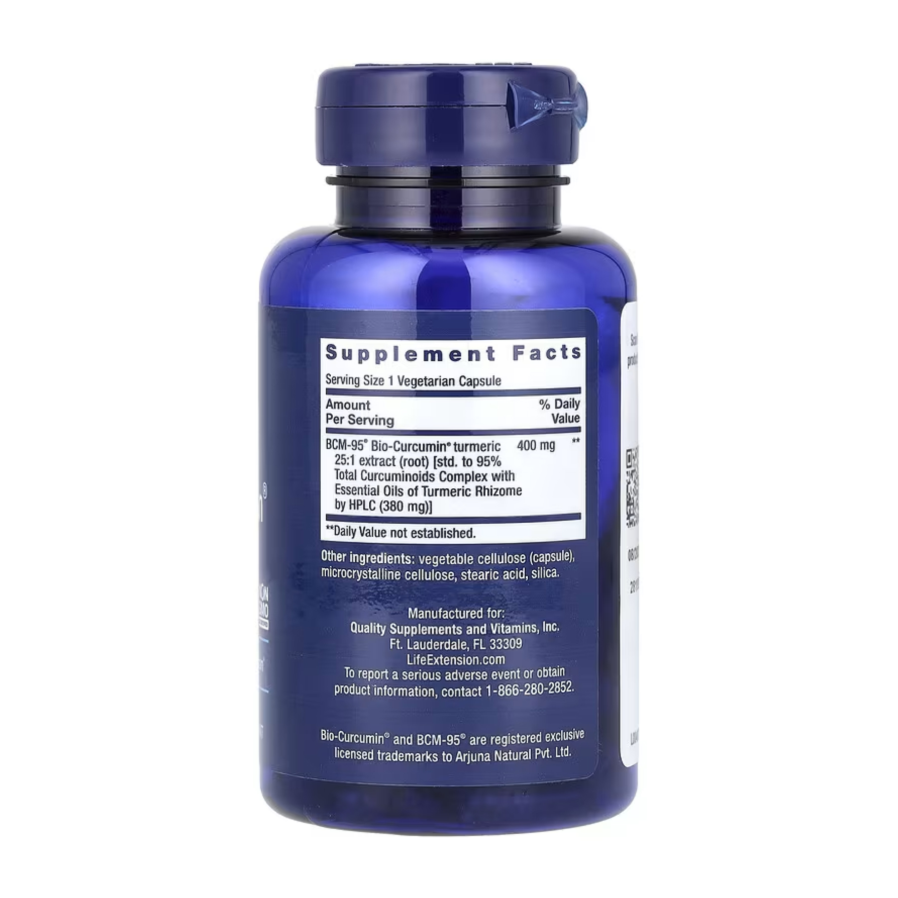 Life Extension Super Bio-Curcumin® Turmeric Extract 400 mg - 60 vcaps 2023-10-5198