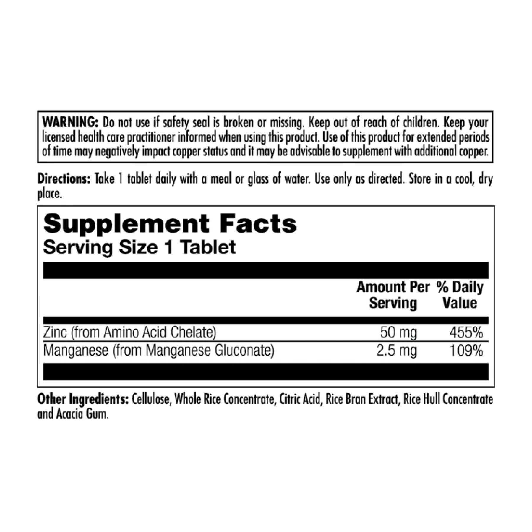 KAL Zinc 50 - 90 tabs 2022-10-1775