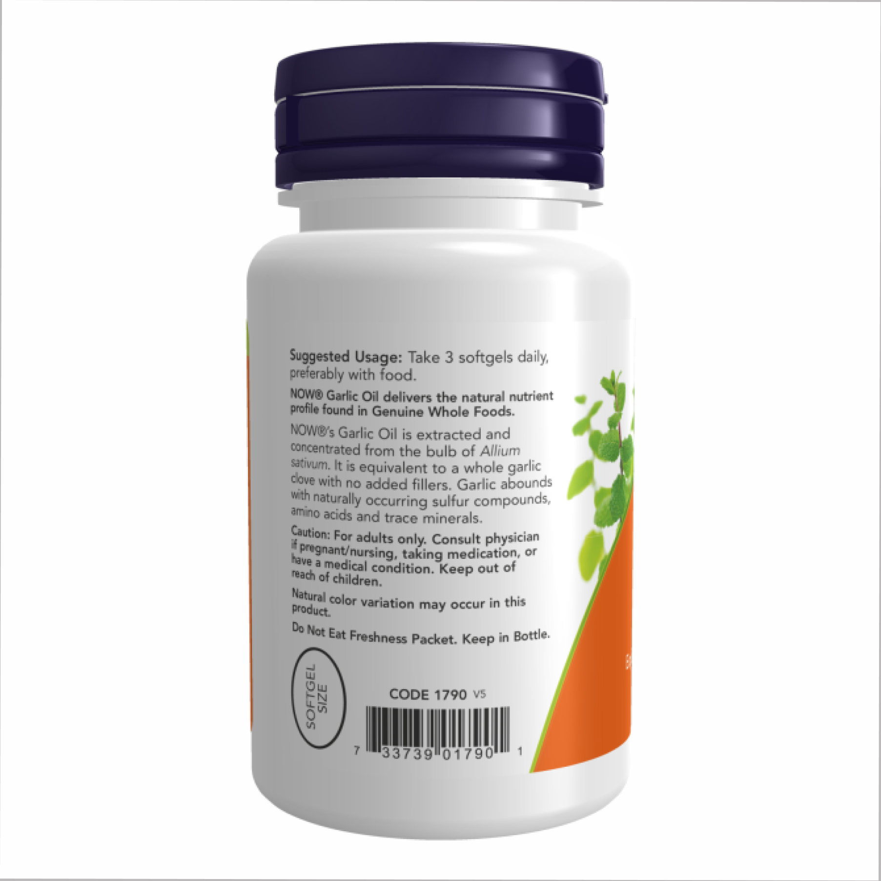 Now Foods Garlic Oil 1500 mg - 250 softgels 100-26-1494080-20